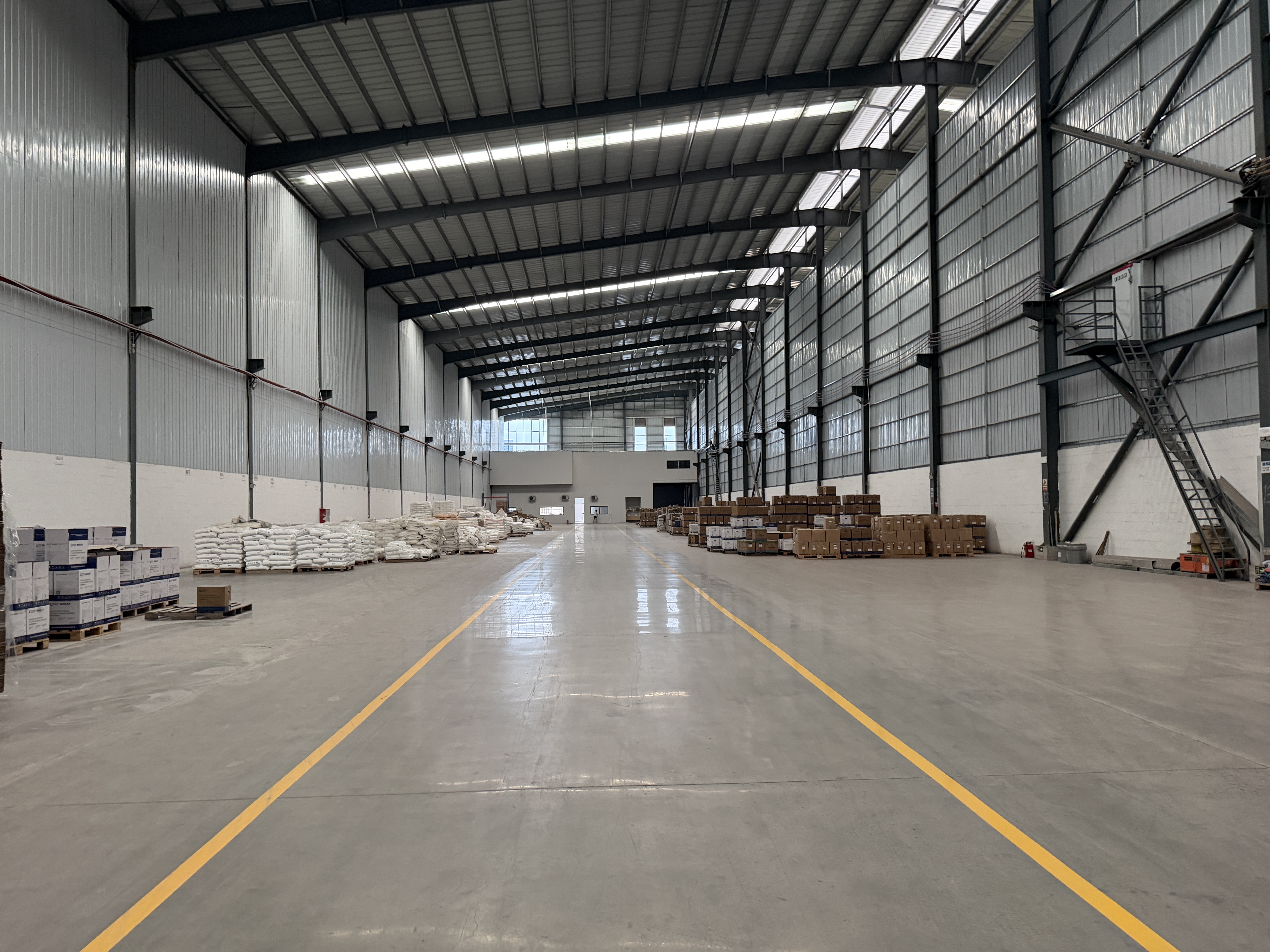Warehouse for finished goods and raw materials